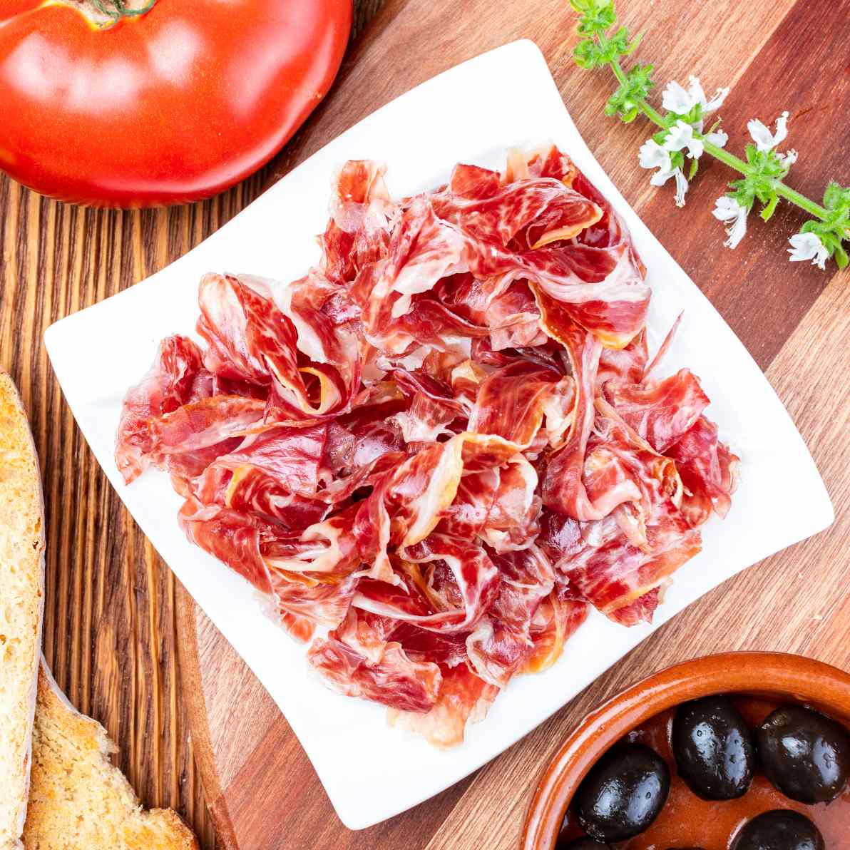 Jamon sliced 2